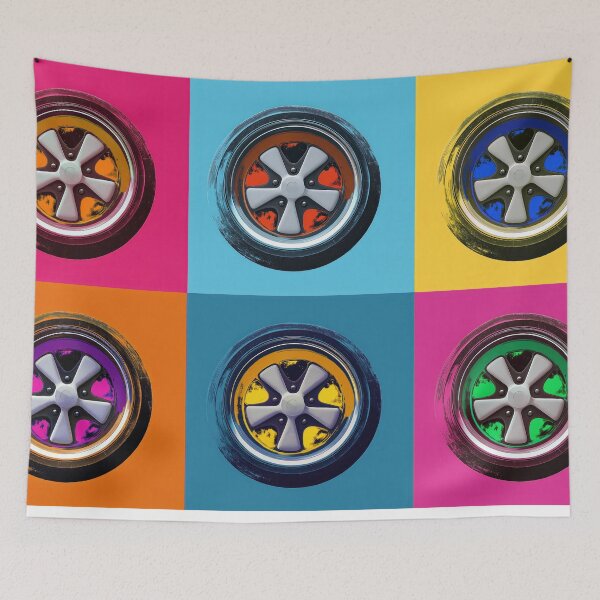 Item preview, Vintage porsche style wheel Worhal Style designed and sold by blackdogshop.