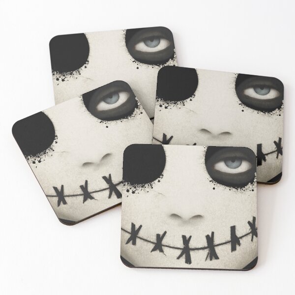 Item preview, Creepy Stitched Mouth Doll Face Horror  designed and sold by Shoot-The-Moon.