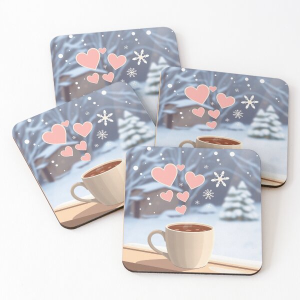 Item preview, Hot Cocoa Steam Shapes designed and sold by HappySproutArt.