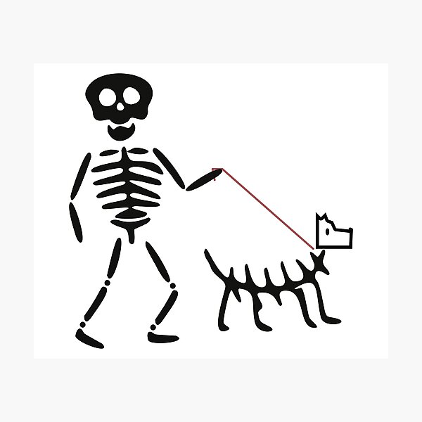 Item preview,  skeleton Human And Dog  designed and sold by akdo90 ⭐⭐⭐⭐⭐.