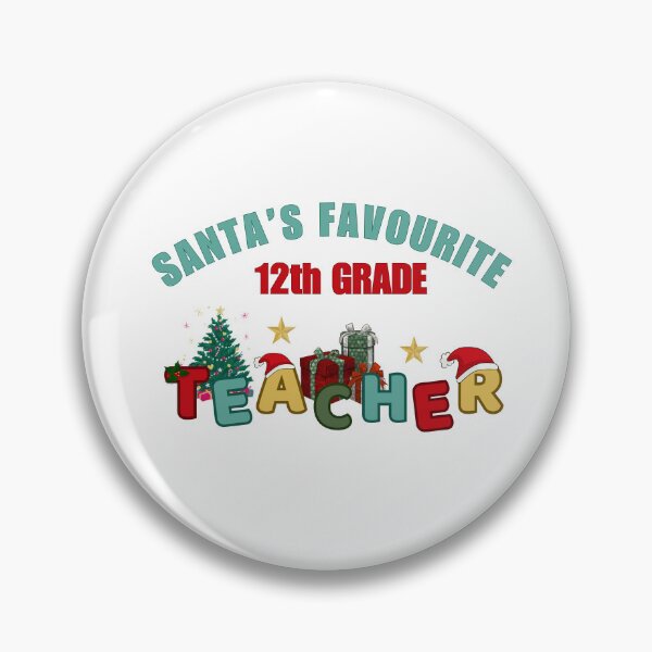Item preview, Santa's Favourite 12th Grade Teacher designed and sold by DixieGirlStudio.