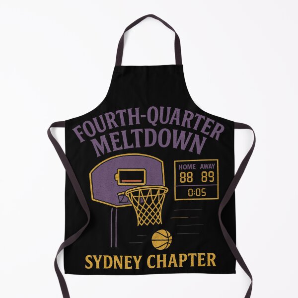 Item preview, Fourth-Quarter Meltdown Club Sydney Basketball Fan designed and sold by POD DYNASTY | Original Print On Demand T-Shirt Graphics.