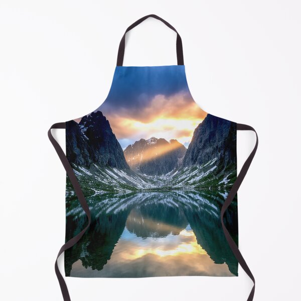 Item preview, Sunrise Rays Over Mountain Lake designed and sold by Exodoi.