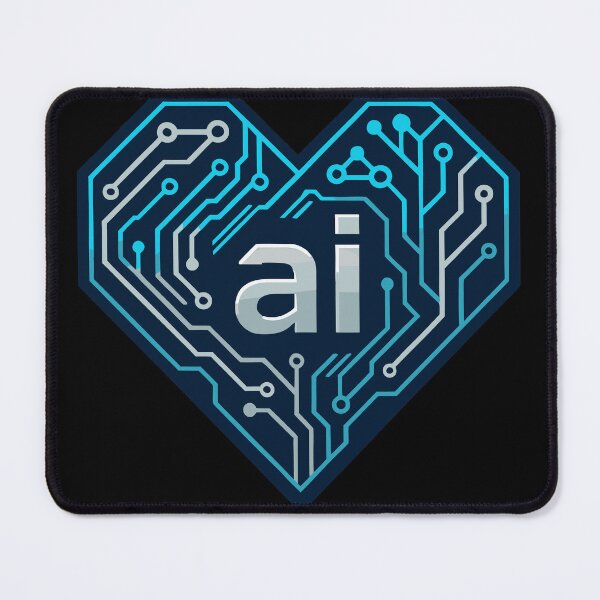 Item preview, Circuit Heart AI Tee designed and sold by ArtEmotionsImages.