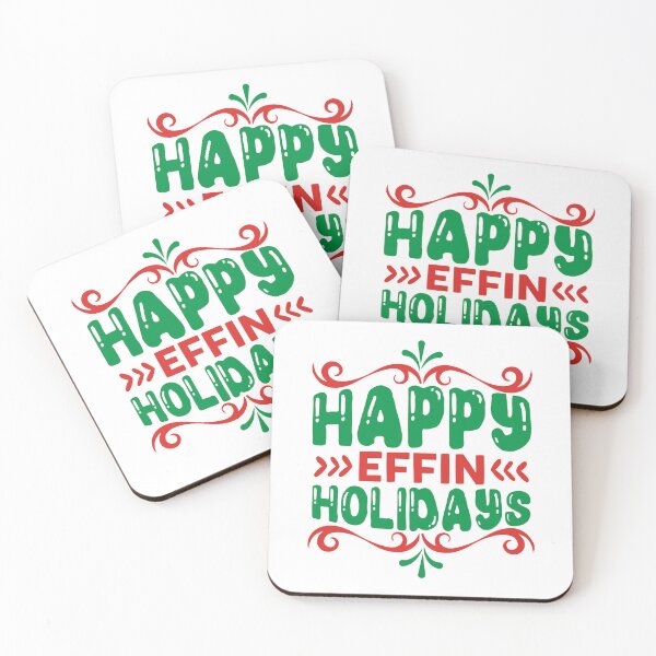Item preview, Happy Effin' Holidays - Funny Irreverent Adult Christmas Slogan designed and sold by FuzionRaptor.