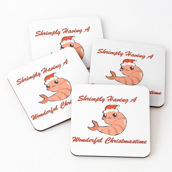 Item preview, Shrimply Having A Wonderful Christmastime designed and sold by HollyBudd.