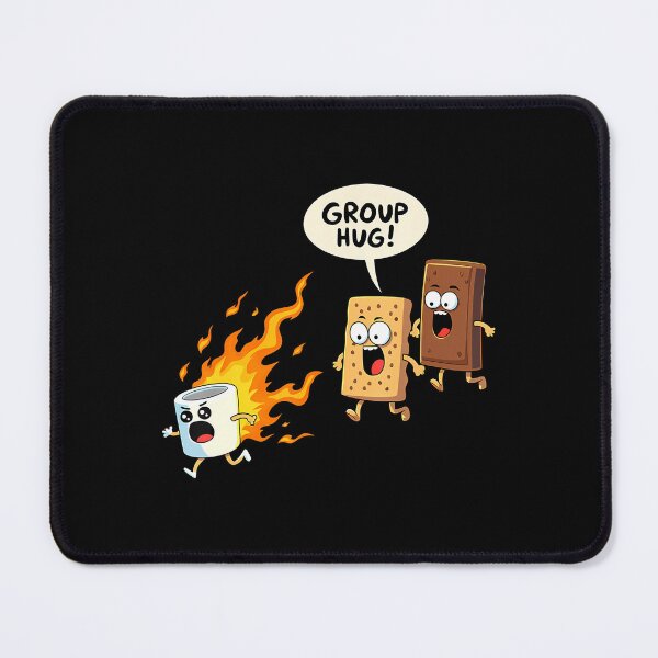 Item preview, Funny Group Hug S'More Marshmallows Graham Cracker Chocolate designed and sold by JuneLisa1.