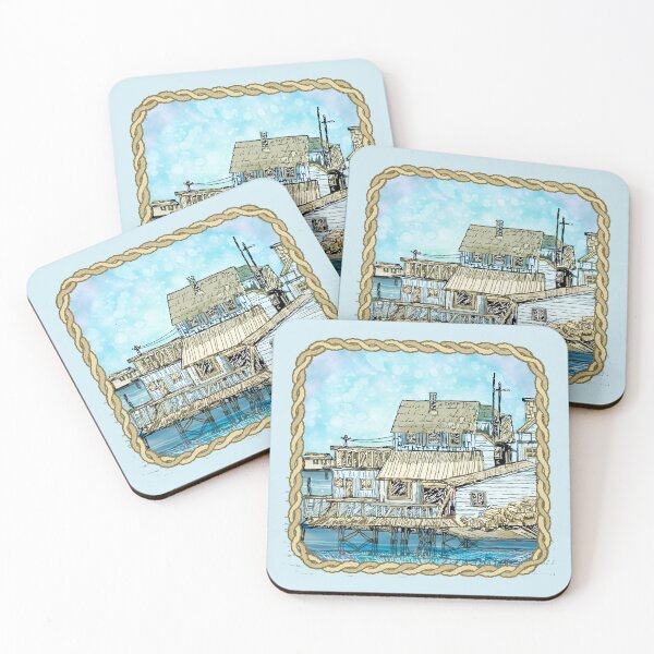 Item preview, Square Wharf Scene designed and sold by artmuvz.