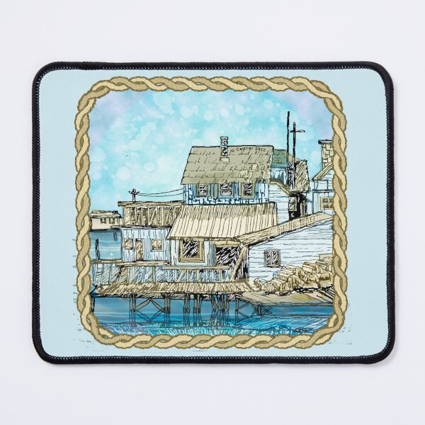 Item preview, Square Wharf Scene designed and sold by artmuvz.