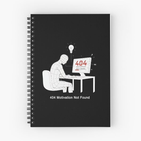 Item preview, 404 Motivation Not Found - Funny Burnout Meme & Stressed Programmer Gift designed and sold by SylwiaPrint.