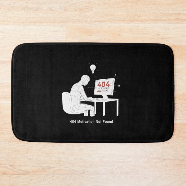 Item preview, 404 Motivation Not Found - Funny Burnout Meme & Stressed Programmer Gift designed and sold by SylwiaPrint.