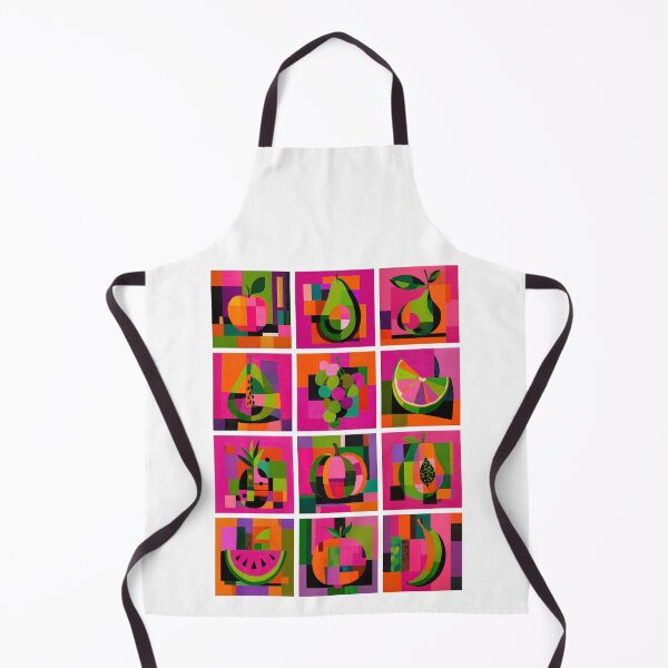 Item preview, 3x4 Colorful Geometric Fruits Grid designed and sold by nikoart001.