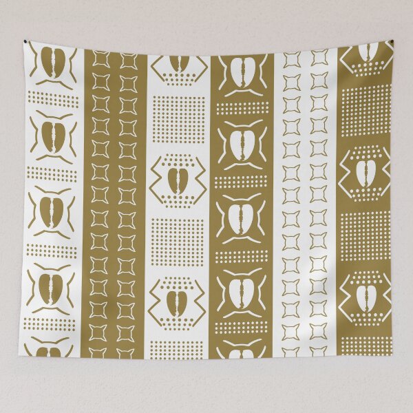 Item preview, African Bogolan Tribal Fabric Pattern designed and sold by Wolagno.