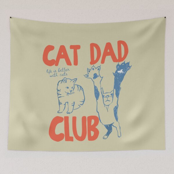Item preview, Cat Dad Club Life is Better with Cats Father's Day Cat Dad designed and sold by FocusForStars22.