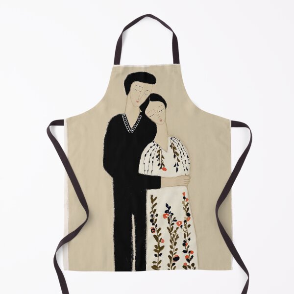 Item preview, Embracing Couple in Floral Attire designed and sold by lautir.