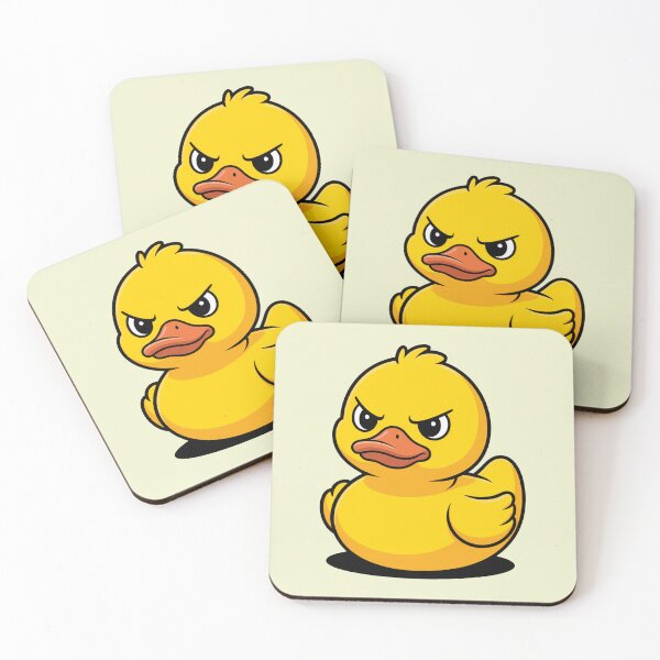 Item preview, Grumpy Rubber Duck Funny Cartoon Design designed and sold by MonkiFlipp.