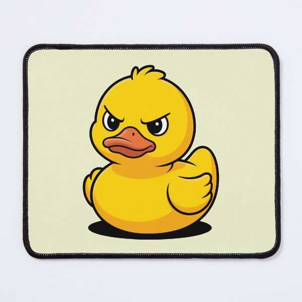 Item preview, Grumpy Rubber Duck Funny Cartoon Design designed and sold by MonkiFlipp.