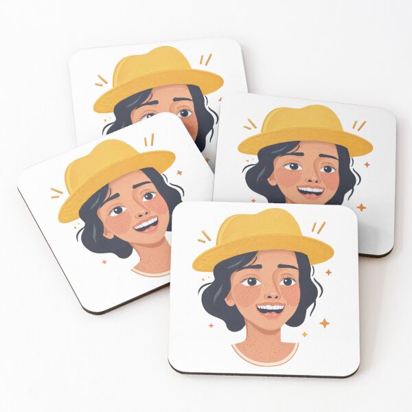 Item preview, Freckled Joy: Sunshine in a Yellow Hat designed and sold by ForeverPrintsOK.