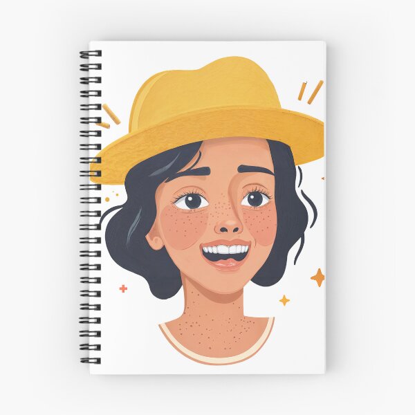 Item preview, Freckled Joy: Sunshine in a Yellow Hat designed and sold by ForeverPrintsOK.