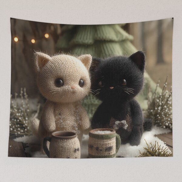 Item preview, Merple and Rayes Christmas Morning in the Knitted Barn designed and sold by BadBeaverDesign.