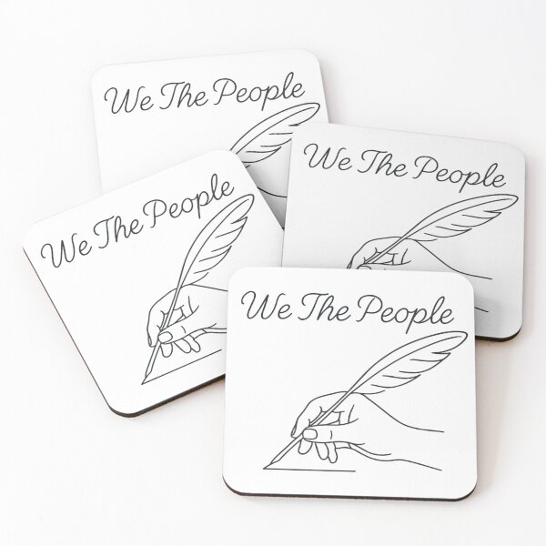 Item preview, We The People Minimal Line Art designed and sold by Retr0Tshirts.