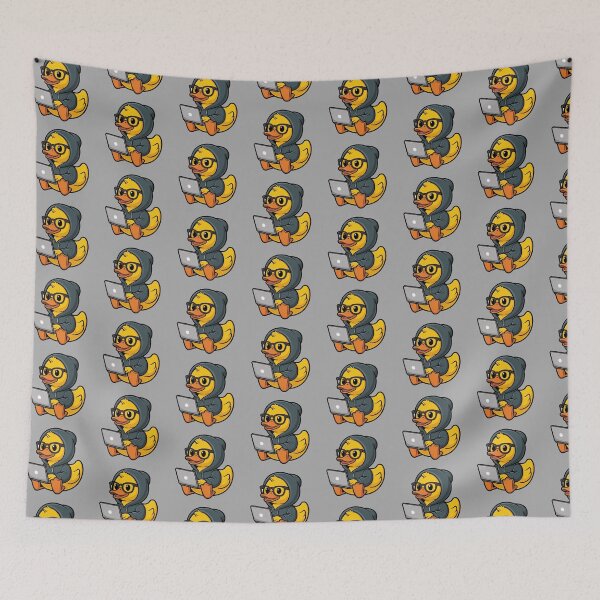 Item preview, Hacker Rubber Duck Coding Geek Design designed and sold by MonkiFlipp.