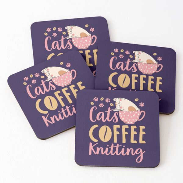 Item preview, Cats Coffee Knitting designed and sold by jaygo.