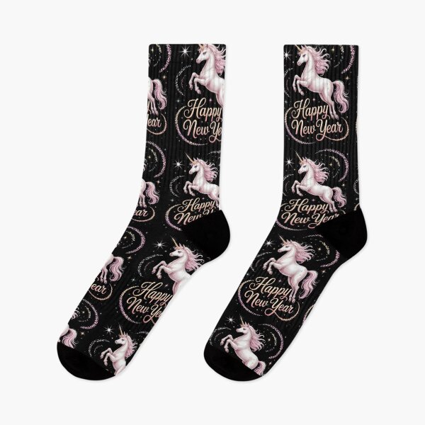 Item preview, Elegant Unicorn Happy New Year – Fantasy New Year Art designed and sold by CalmDownZone ⭐️⭐️⭐️⭐️⭐️.
