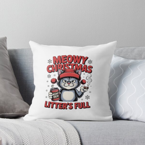 Item preview, Funny Meowy Christmas Cat designed and sold by Imaginarium Design.