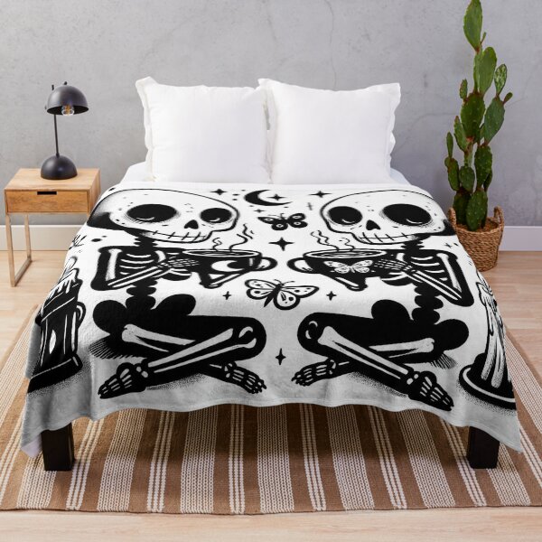 Item preview, Cozy Goth Skeleton Coffee designed and sold by Roberta Calabrese.