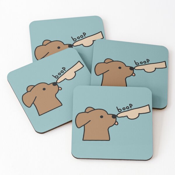 Item preview, Boop - dog getting booped on the nose - cute dog art designed and sold by aziza-doodles.