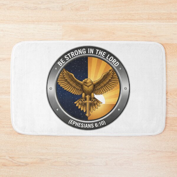 Item preview, Bold Christian Eagle with Cross and Sunrise Emblem. designed and sold by loveandlightrb.
