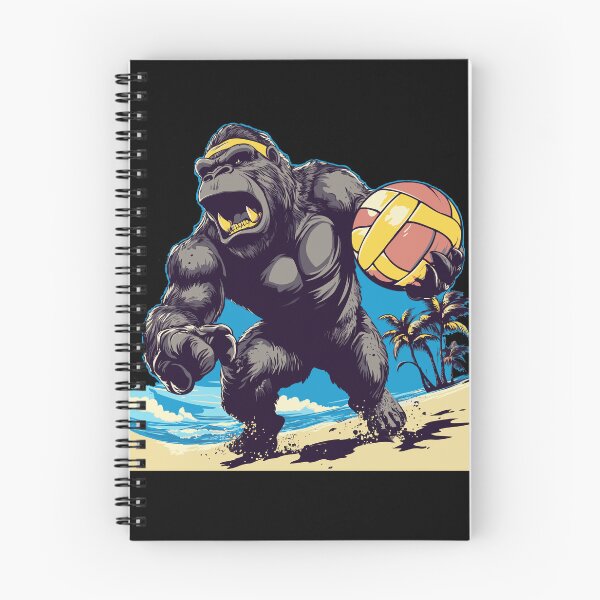 Artikelvorschau, Gorilla spielt Beachvolleyball entworfen und verkauft von ClubVacay.