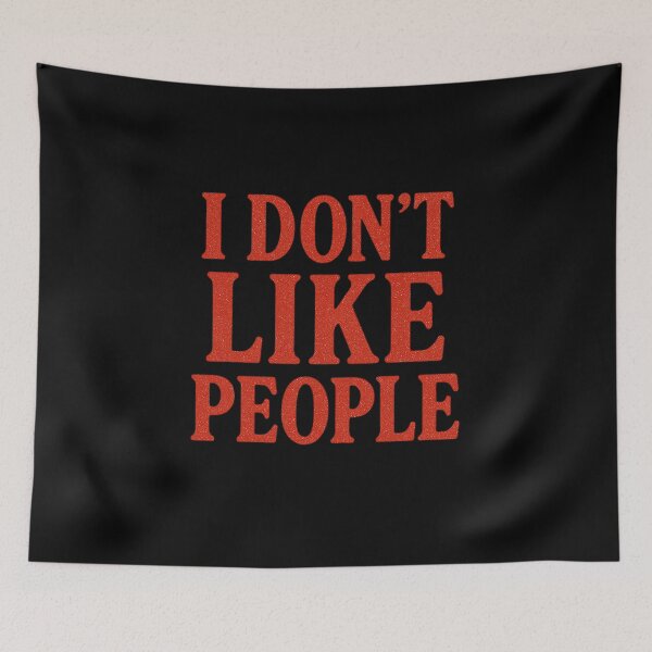 Item preview, I DON’T LIKE PEOPLE designed and sold by HaarlemPinupParadise.