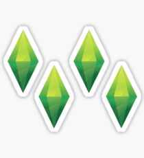 4 Plumbob stickers Sticker