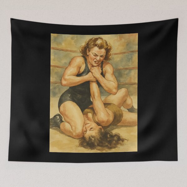 Item preview, Mildred Burke Wrestling legend designed and sold by Sarcastic designs.