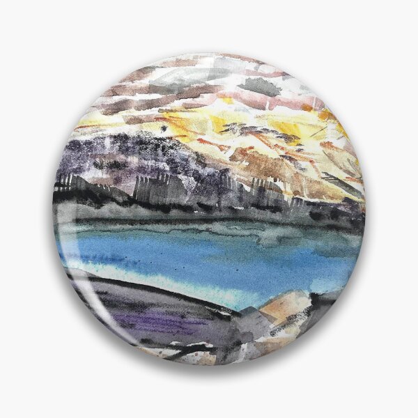 Item preview, watercolour inside the Furnas de Alxofre volcano designed and sold by nathalie renotte.