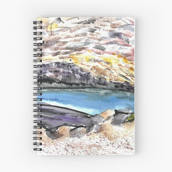 Item preview, watercolour inside the Furnas de Alxofre volcano designed and sold by nathalie renotte.