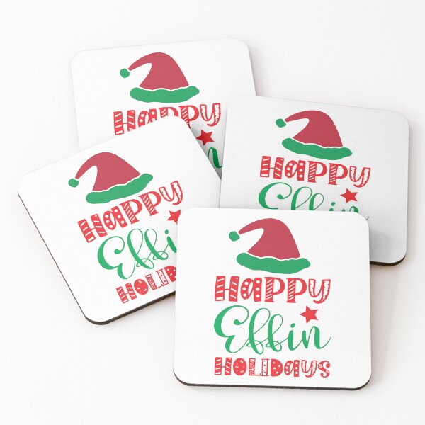 Item preview, Happy Effin Holidays - Funny Adult Christmas Swear Slogan Tee designed and sold by FuzionRaptor.