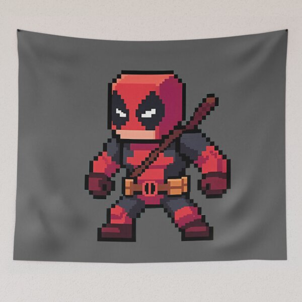 Item preview, Pixel Art Deadpool Retro - Marvel Mercenary 8-Bit Vintage Gaming Style designed and sold by LoomisDreams.