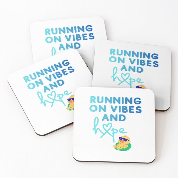 Item preview, Running On Vibes And Hope everyday mood designed and sold by SloganSauce.