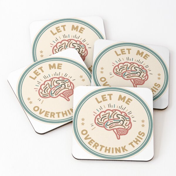 Item preview, Let Me Overthink This | Funny Anxiety & Overthinking Sticker for Introverts designed and sold by KiValuate.
