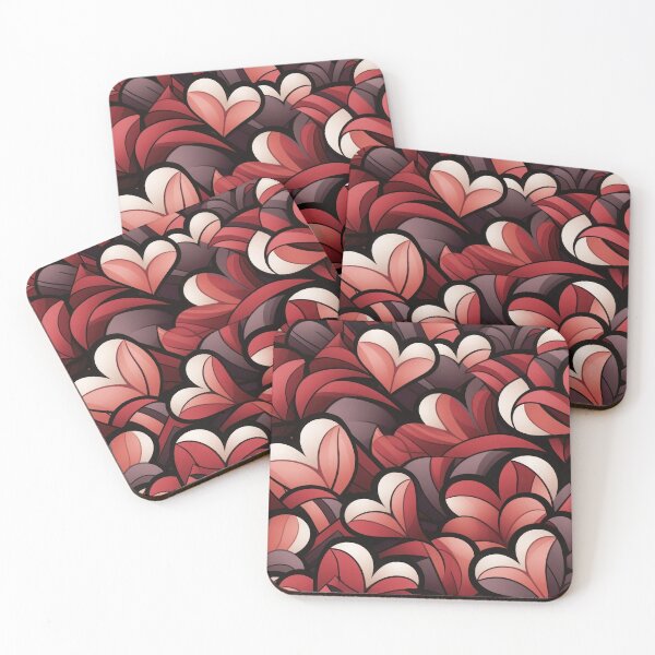 Item preview, Dusty Rose Valentine Hearts designed and sold by Eclectic Monkey.