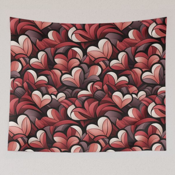 Item preview, Dusty Rose Valentine Hearts designed and sold by Eclectic Monkey.