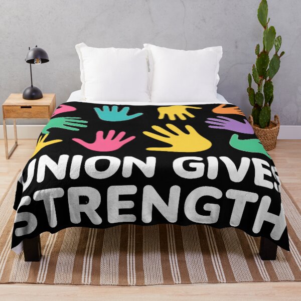 Item preview, Union Gives Strength Colorful Hands Unity Diversity Support Togetherness Graphic Design designed and sold by DrawHandArt.