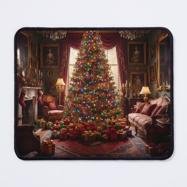 Item preview, “Grand Victorian Christmas Living Room” designed and sold by digisetumedia.