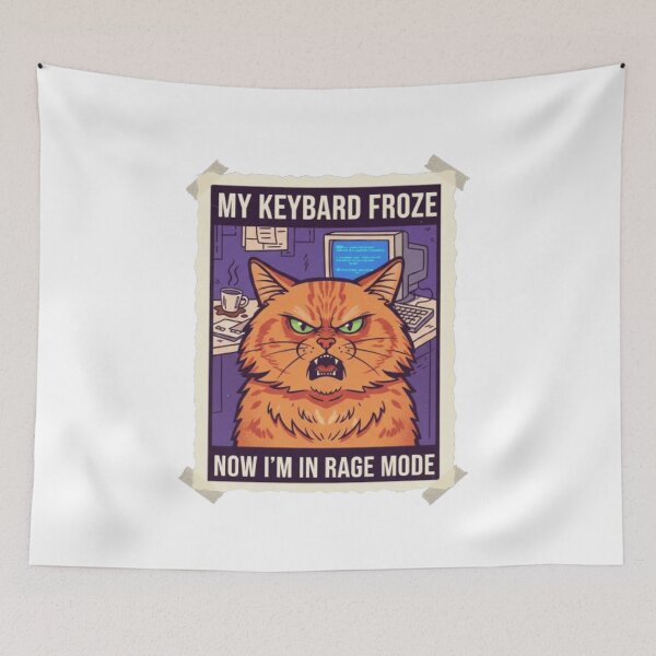 Item preview, Angry meme cat designed and sold by Kawaii Kraftz.