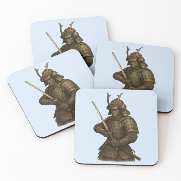 Item preview, “Golden Warrior: The Stoic Samurai” designed and sold by TheWonkyEaselCo.