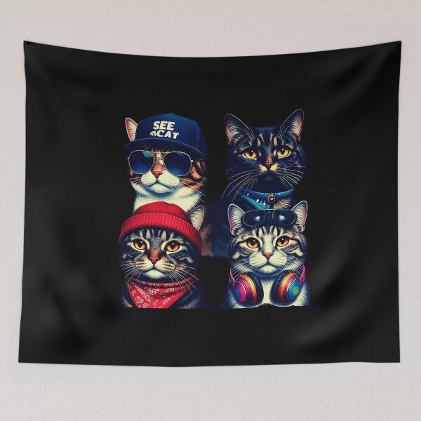Item preview, The Cat Squad: Hip Hop Crew T-shirt|Art designed and sold by Alicjareign.