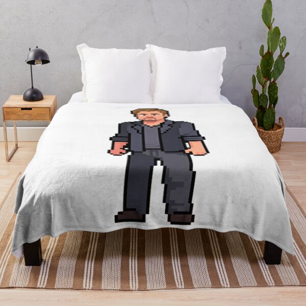 Item preview, Brad Pitt Pixel Art Retro - Hollywood Star 8-Bit Vintage Gaming Style designed and sold by LoomisDreams.